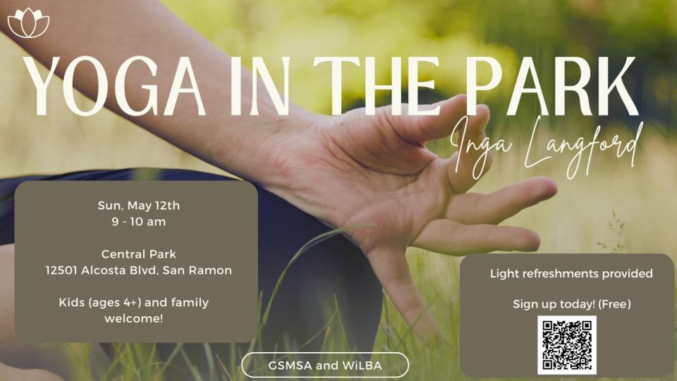 Join us for a rejuvenating yoga practice in the park