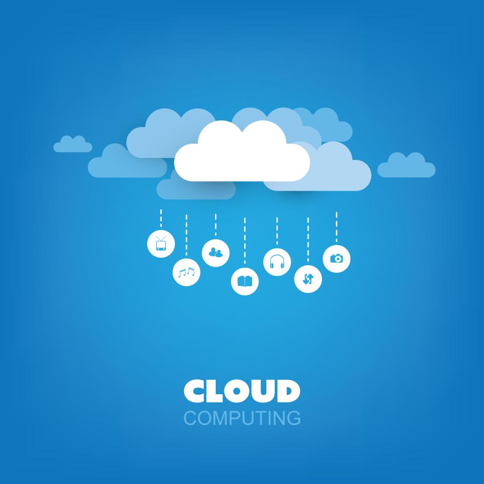 Cloud computing illustration