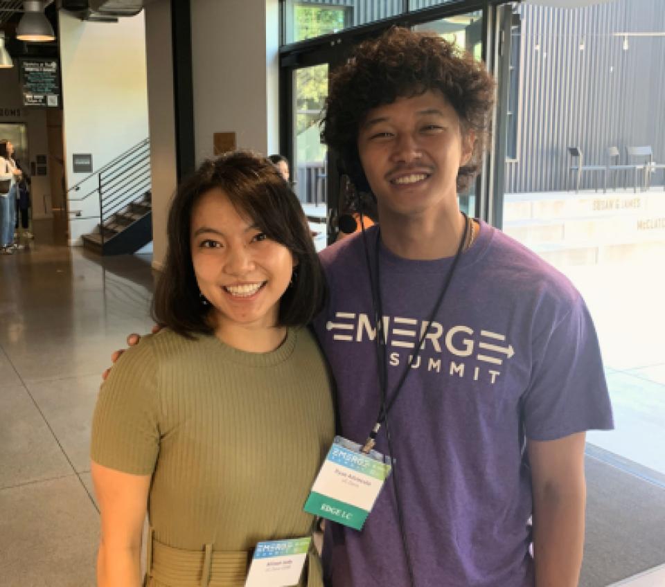 Ryan Advincula and Allison Judy at Emerge Summit